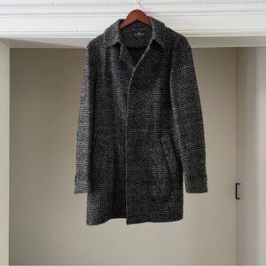 Rodd & Gunn Men's XS Wool Tweed Plaid Newstead Coat in Grey, Black & Red